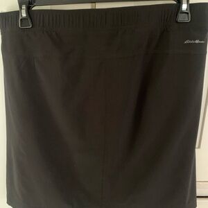 Eddie Bauer Black Active Skirt Women's 14 UPF 50+ Sun Protection Sweatwick